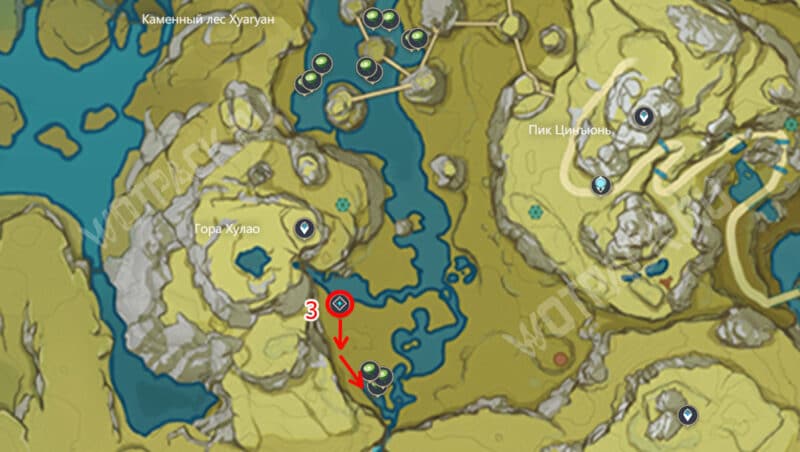 Маршрут сбора чашечек лотоса к юго-востоку от горы Хулао