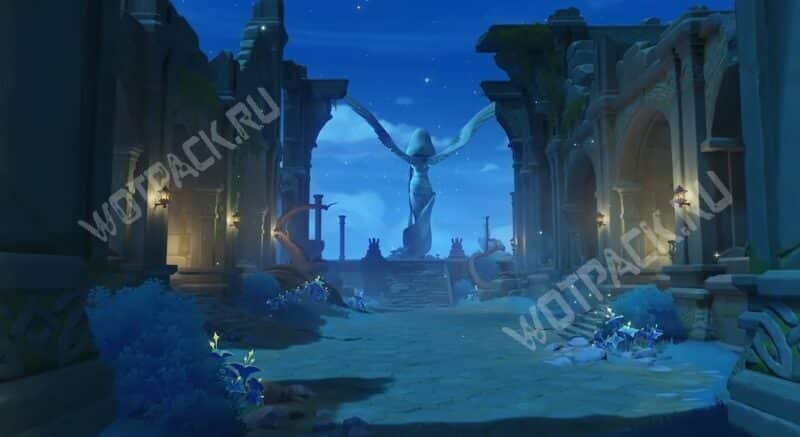 Статуя Архонта, ведущая к небесному храму