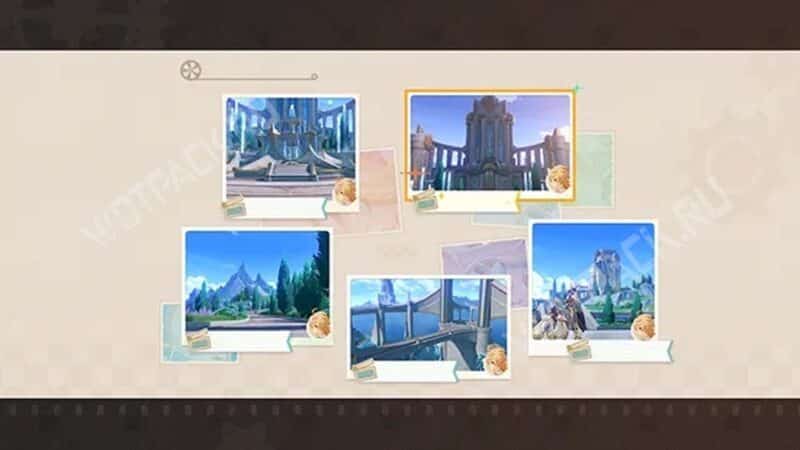 Выбор сцены в Фонтейне