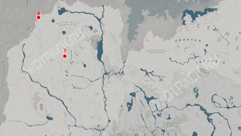 Карта лучшего оружия для начала игры в Пайлуне