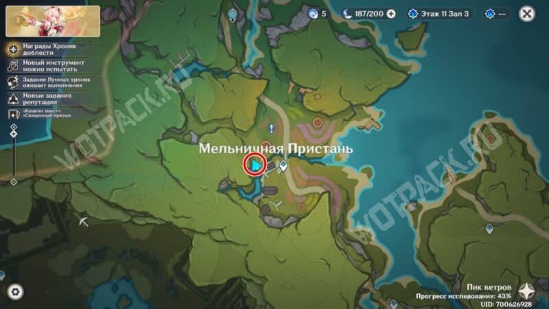 Расположение лавки Анник