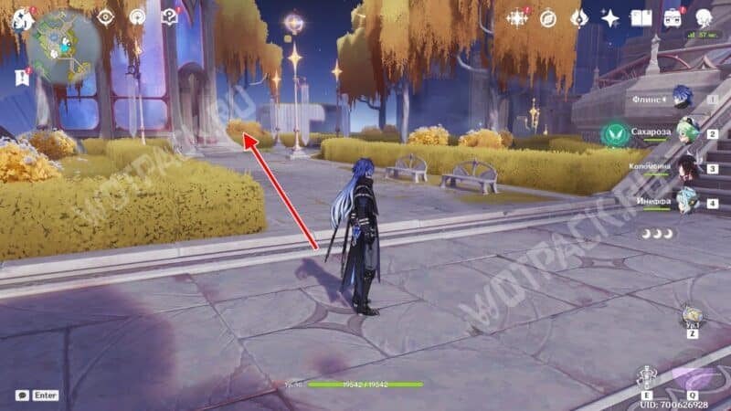 Путь от телепорта до входа в зал Авьякта