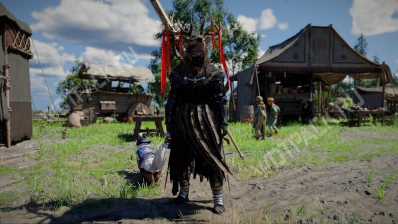 Клифф в комплекте из лучшего снаряжения в начале игры