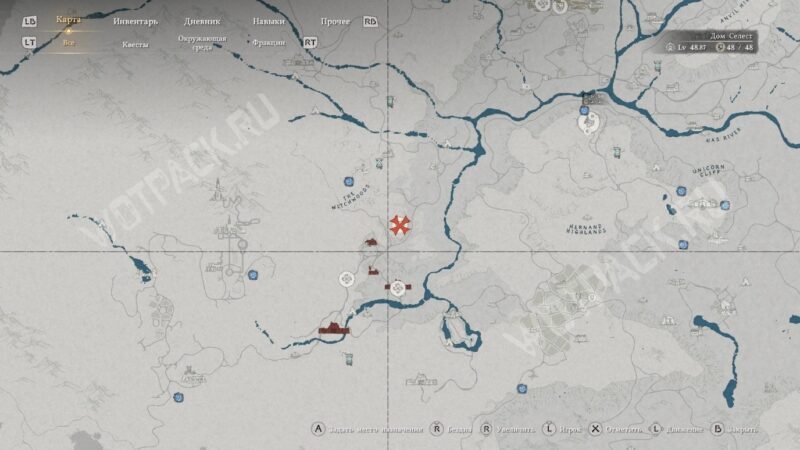 Квестовый указатель на мастерскую ловушек Мешли