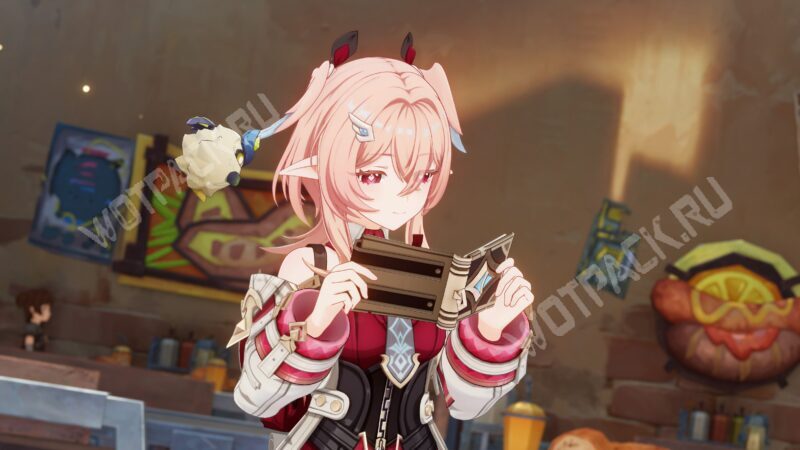 Линнея читает энциклопедию натуралиста