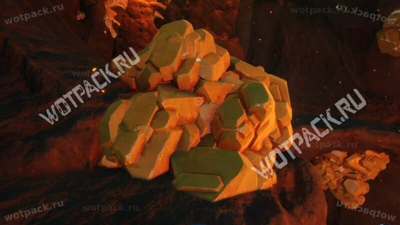 Залежи серы в геотермальной зоне