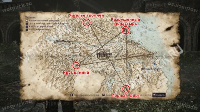 Карта юниторов