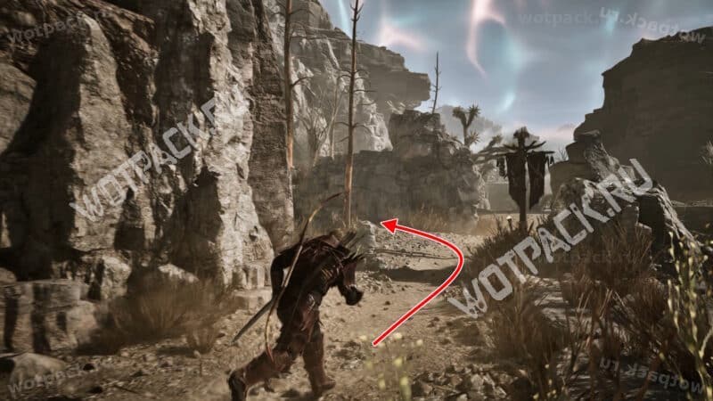 Поворот рядом с орочьим знаменем