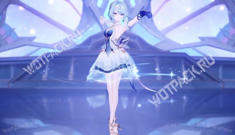Odette performs on stage