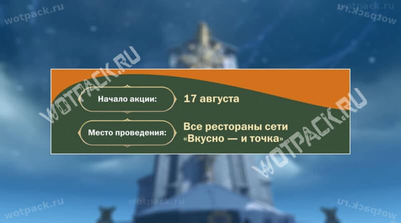 Сроки начала акции и места проведения
