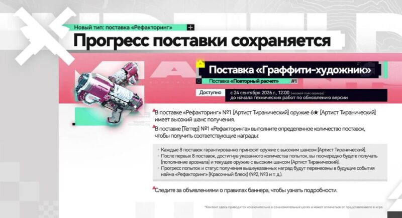 Поставка "Теггер" с сигнатурным оружием Ивонны в версии 1.5