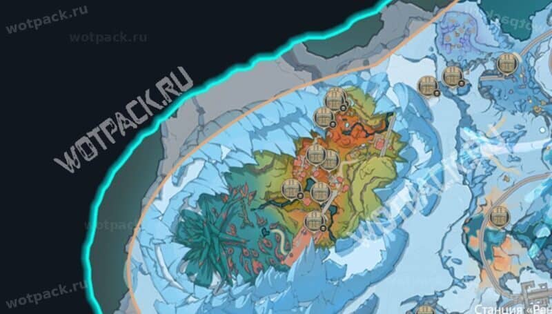 Обычные сундуки на карте Долины огненных перьев
