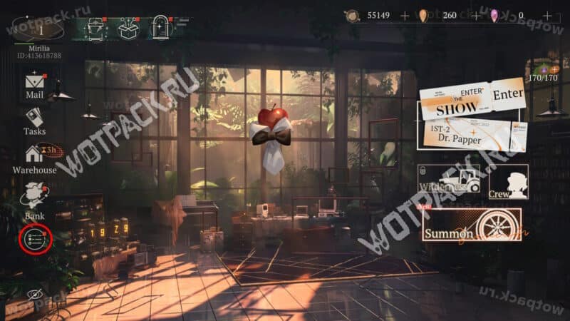 Главное меню игры Reverse 1999
